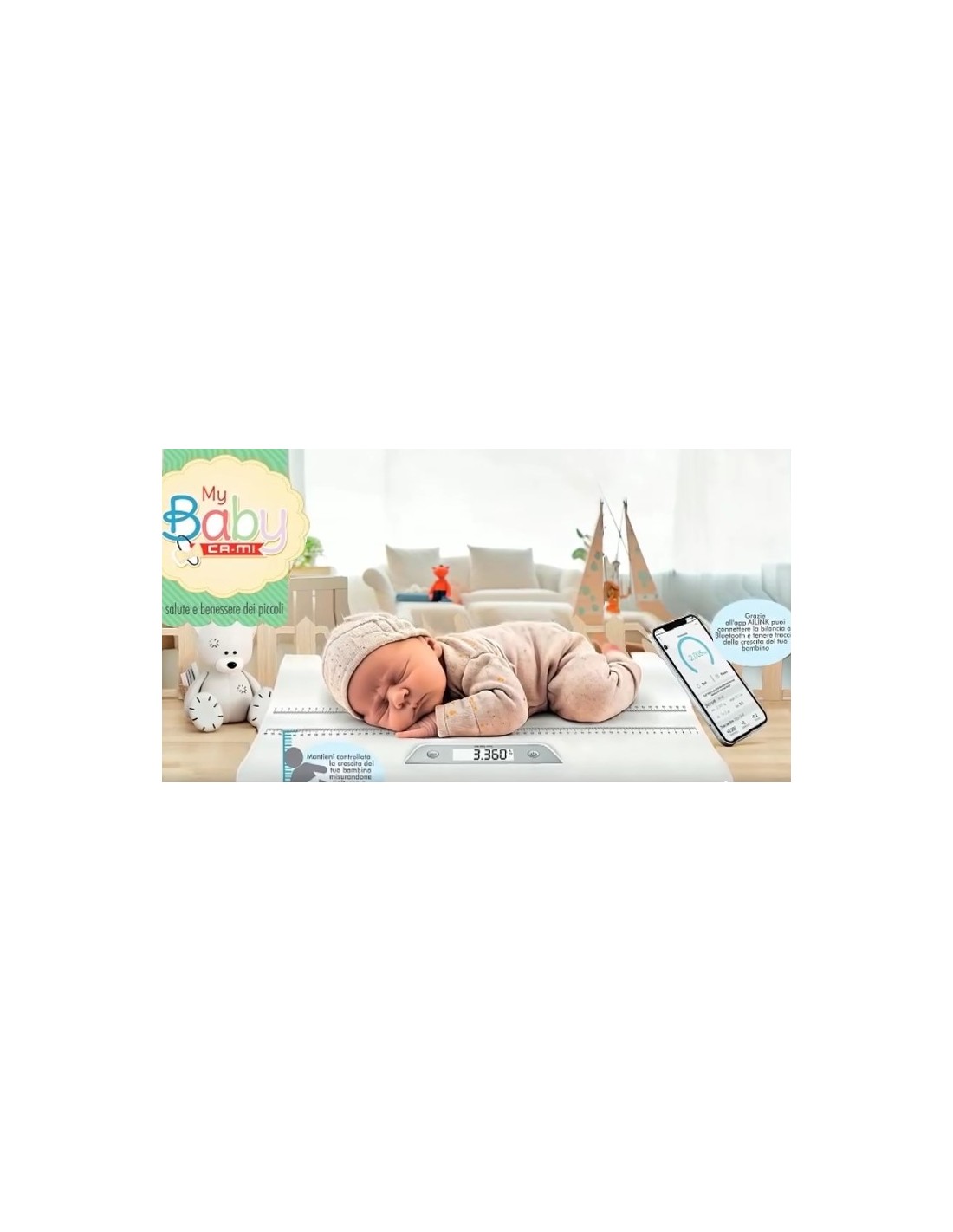 Bilancia Digitale NEW BAMBY con Bluetooth e Metro – shopincasa.it