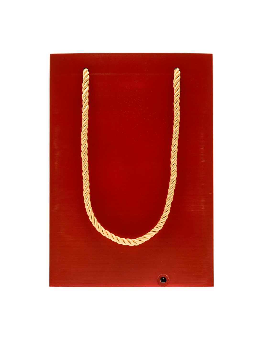GIOSTRINE E VILLAGGI: vendita online Borsa Shopper Natalizia con Babbo Natale e Pupazzo su Slittino Rosso con LED e Glitter H...