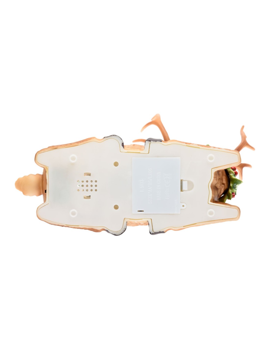 GIOSTRINE E VILLAGGI: vendita online Renna Natalizia Glitter con LED Bianco Caldo L28,5cm - Decorazione Festiva in offerta