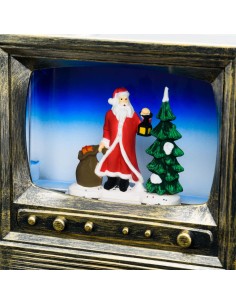 TV Brunita Glitter LED H22cm - Decorazione Natalizia | Shopincasa.it