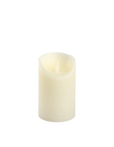 CANDELE E GIROCANDELE: vendita online Candela Avorio Moving Flame Ø7,5xH12,5cm con Fiamma Realistica e Timer 6-18h in offerta