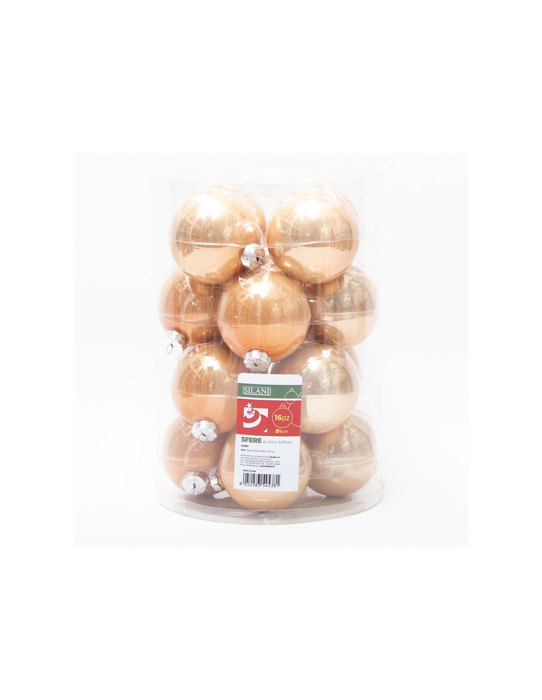 ONF 16 SFERE 8CM VETRO RAMAGE