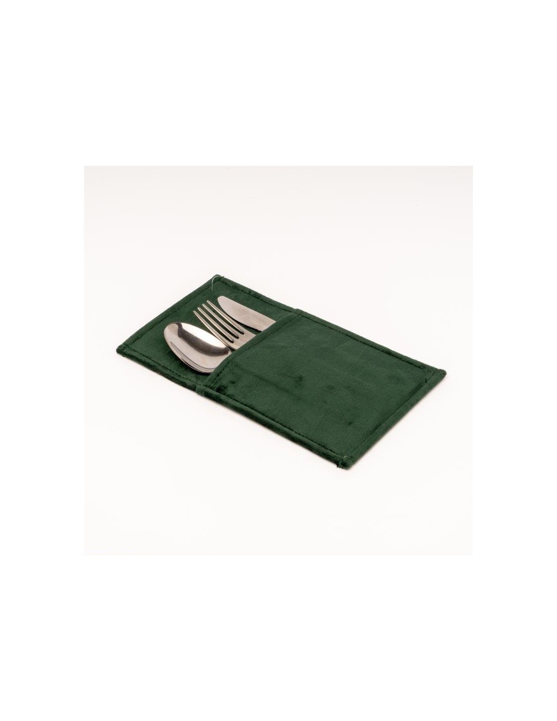 PORTAPOSATE VELLUTO VERDE 13X24CM