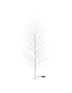 LUCI DI NATALE: vendita online Albero Ramo Tiglio Bianco H200cm con 1120 MicroLED FlashLED in offerta