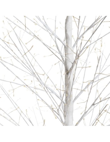 LUCI DI NATALE: vendita online Albero Ramo Tiglio Bianco H200cm con 1120 MicroLED FlashLED in offerta
