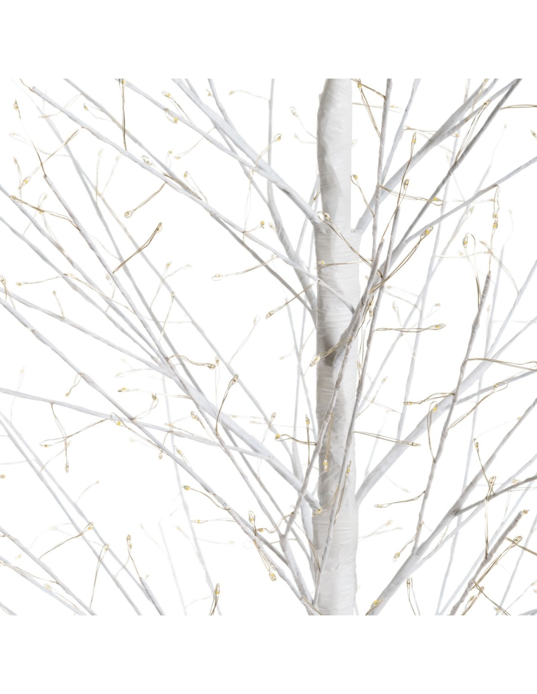 LUCI DI NATALE: vendita online Albero Ramo Tiglio Bianco H200cm con 1120 MicroLED FlashLED in offerta