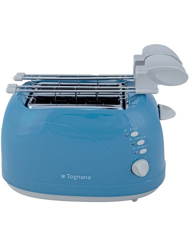 PIASTRE - TOSTAPANE - BISTECCHIERE: vendita online Tognana Iridea Tostapane con pinze 750W colore Carta da zucchero in offerta