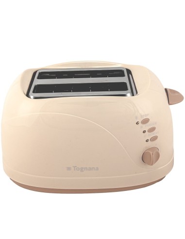 PIASTRE - TOSTAPANE - BISTECCHIERE: vendita online Tognana Iridea Tostapane con pinze 750W colore Champagne in offerta