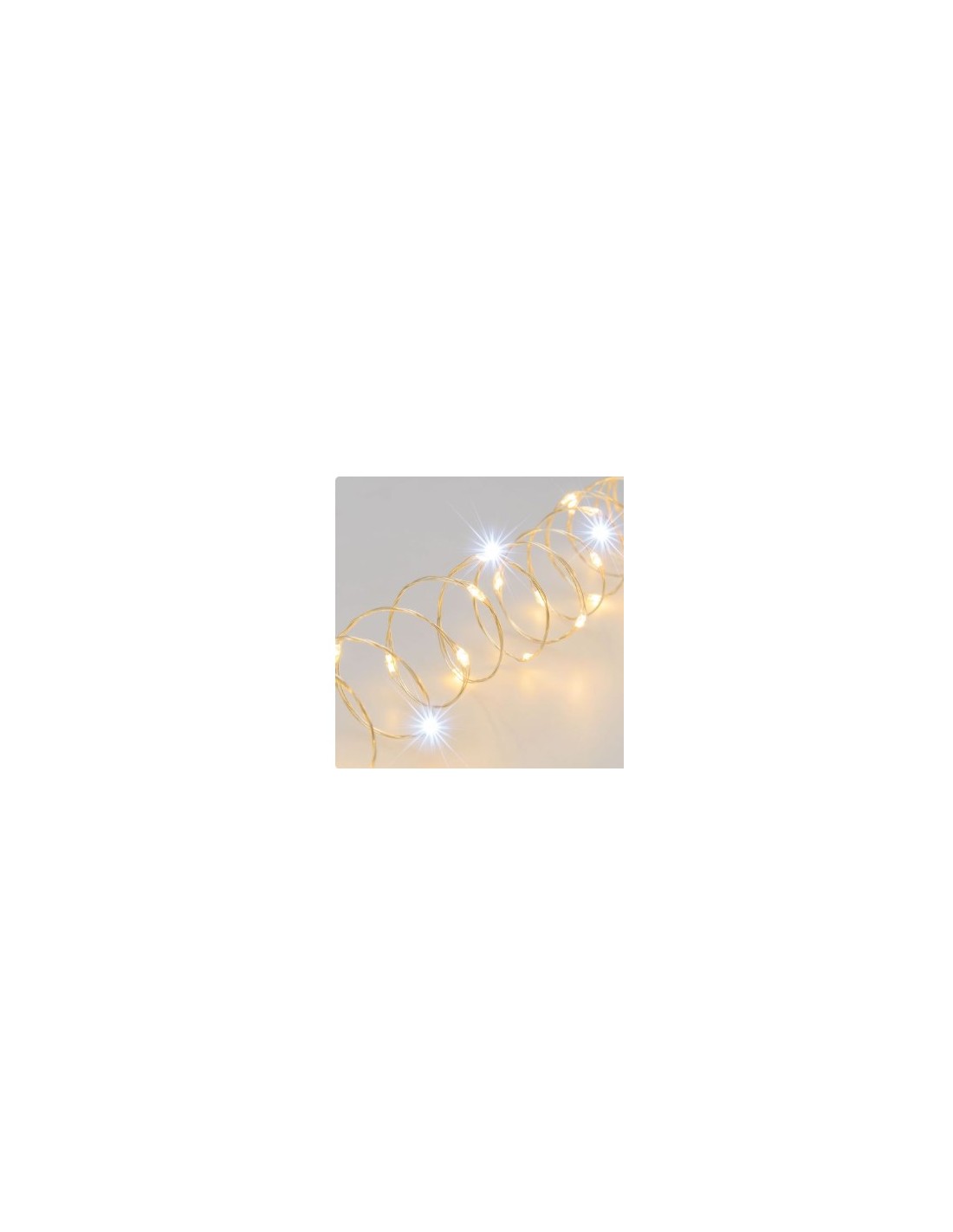 LUCI DI NATALE: vendita online Luci di Natale Catena 400 MicroLED FlashLED con Bobina, La Magia di Natale Argentea in offerta