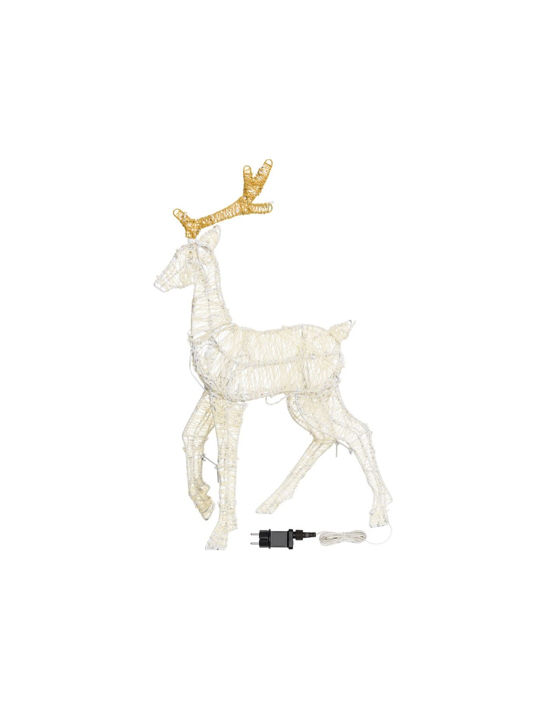 LUCI DI NATALE: vendita online Renna 2D 83 LED Bianco Caldo di Natale - Porta la Magia di Natale a casa tua! in offerta
