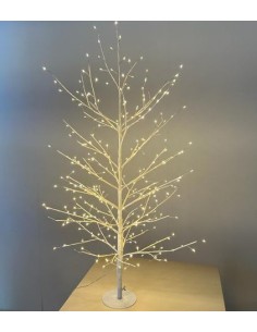 LUCI DI NATALE: vendita online Albero Ramo Tiglio Bianco 60cm con 160 MicroLED FlashLED in offerta