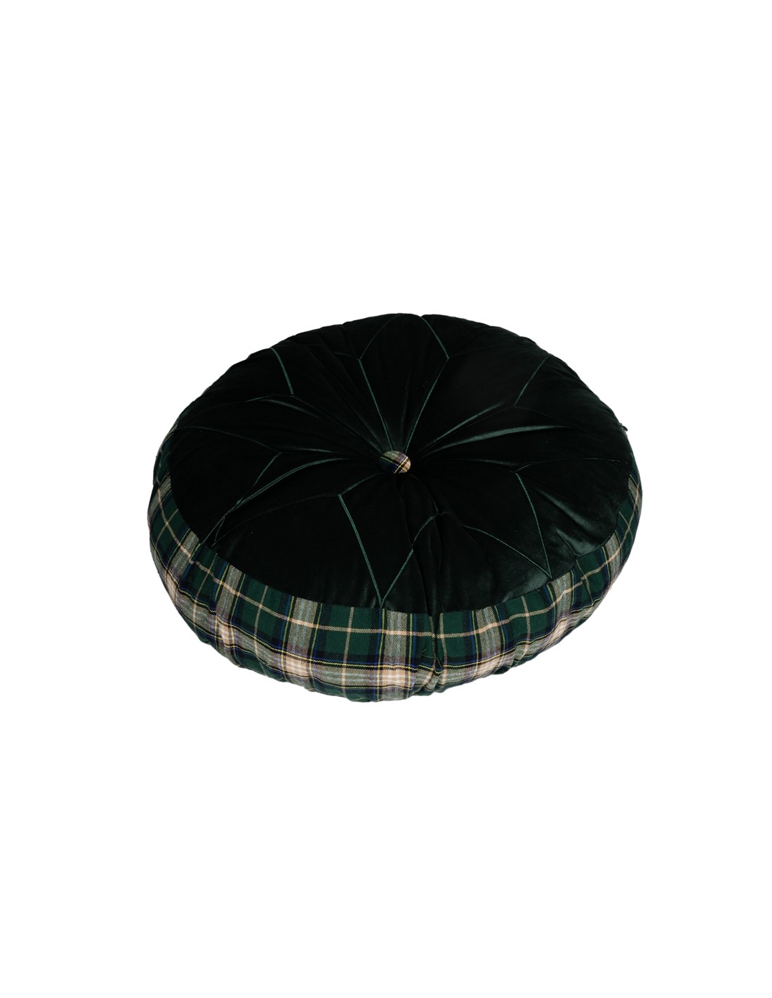 CUSCINO 139475 SCOZZESE 50X15 VELLUTO VERDE