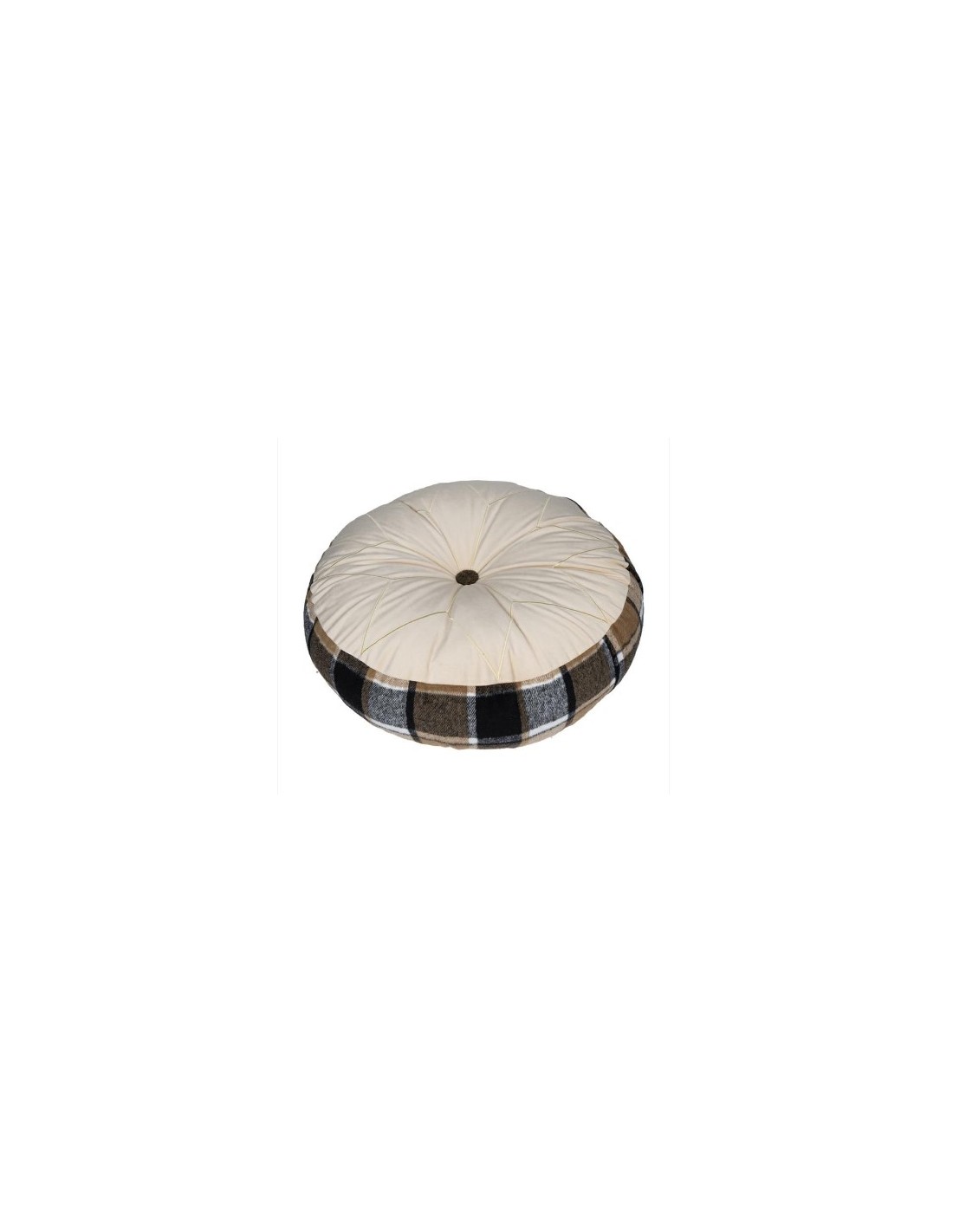 CUSCINO 139474 SCOZZESE 50X15 VELLUTO MARRONE