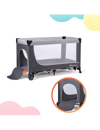 PRIMA INFANZIA: vendita online Kinderkraft LEODY Culla da Viaggio Campeggio per Neonati 120x60 cm con Giostrina e Funzione Do...