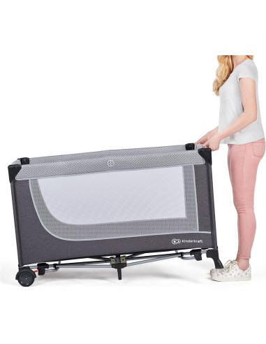 PRIMA INFANZIA: vendita online Kinderkraft LEODY Culla da Viaggio Campeggio per Neonati 120x60 cm con Giostrina e Funzione Do...