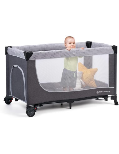 PRIMA INFANZIA: vendita online Kinderkraft LEODY Culla da Viaggio Campeggio per Neonati 120x60 cm con Giostrina e Funzione Do...