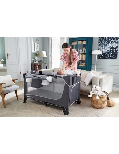 PRIMA INFANZIA: vendita online Kinderkraft LEODY Culla da Viaggio Campeggio per Neonati 120x60 cm con Giostrina e Funzione Do...