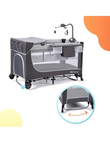 PRIMA INFANZIA: vendita online Kinderkraft LEODY Culla da Viaggio Campeggio per Neonati 120x60 cm con Giostrina e Funzione Do...