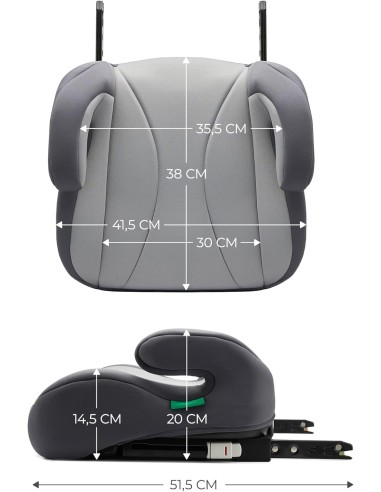 Kinderkraft I-BOOST Rialzo per Auto I-Size con ISOFIX 135-150 cm | ShopInCasa