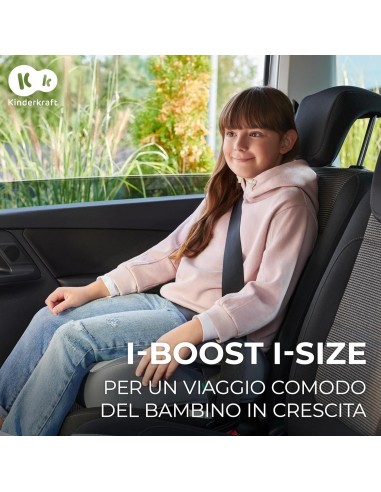 Kinderkraft I-BOOST Rialzo per Auto I-Size con ISOFIX 135-150 cm | ShopInCasa