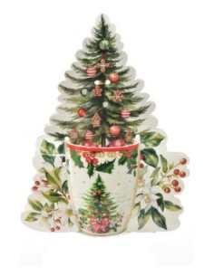 PORCELLANE: vendita online Tazza di Natale in Porcellana 350ML - La Magia di Natale per i tuoi momenti di relax in offerta
