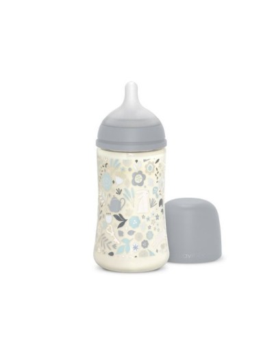 Suavinex Biberon Wonderland Liberty Azzurro 270 ml Flusso Medio su shopincasa.it