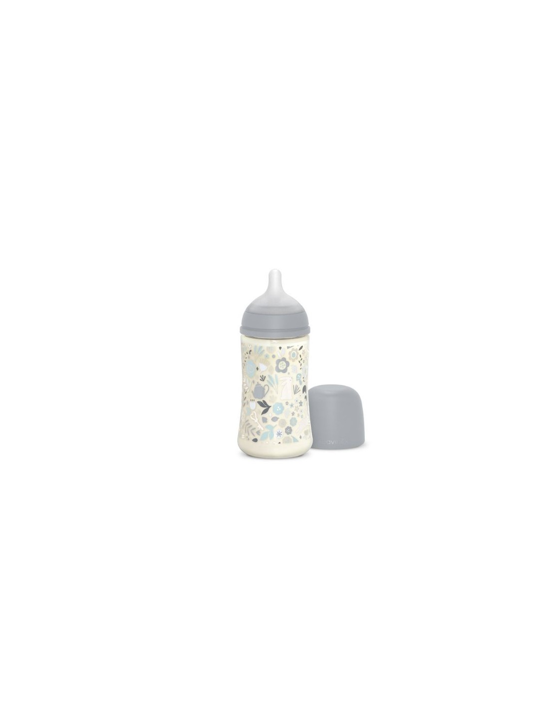 Suavinex Biberon Wonderland Liberty Azzurro 270 ml Flusso Medio su shopincasa.it