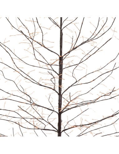 LUCI DI NATALE: vendita online Albero Ramo Tiglio Marrone 200cm con 1120 MicroLED FlashLED, IP44, Base in Metallo, Rami Model...