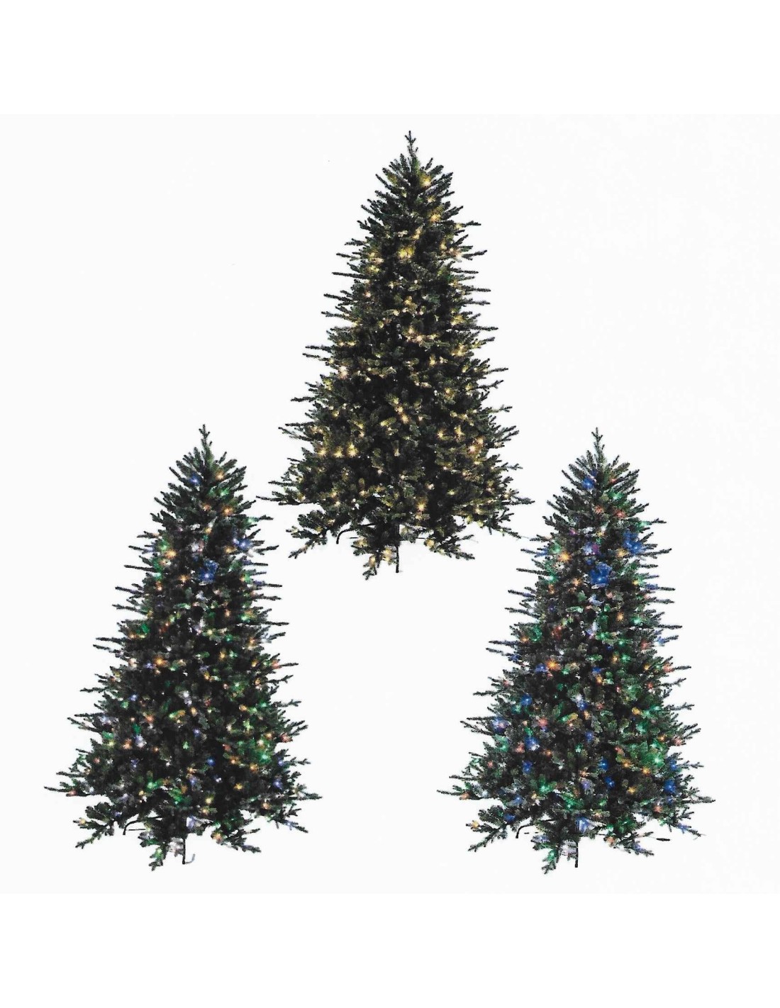 ALBERI DI NATALE: vendita online Albero di natale "Red Rock Spruce" da 225cm con 3968 rami, 584LED e Telecomando in offerta