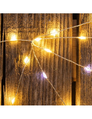 LUCI DI NATALE: vendita online Luci di Natale Catena 400 MicroLED FlashLED con Bobina, La Magia di Natale Argentea in offerta