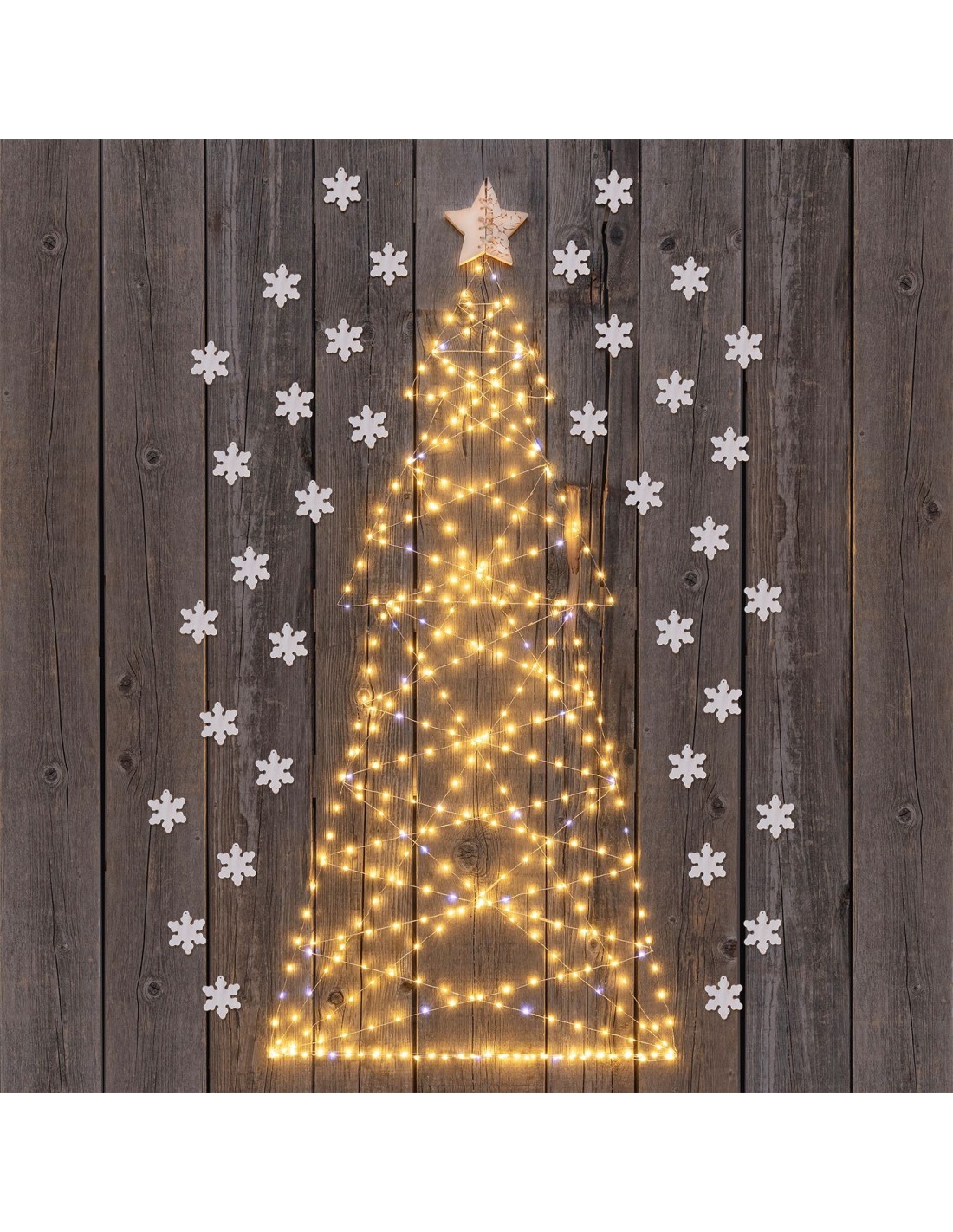 LUCI DI NATALE: vendita online Luci di Natale Catena 400 MicroLED FlashLED con Bobina, La Magia di Natale Argentea in offerta
