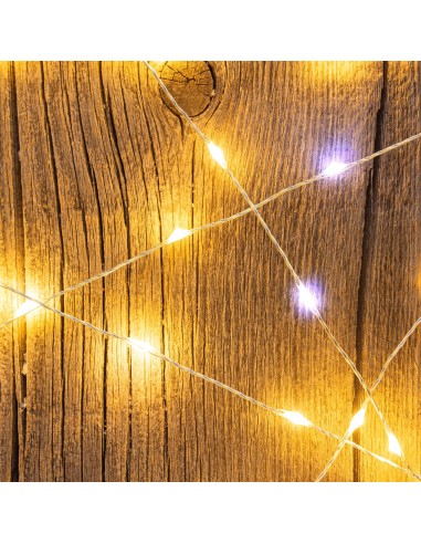 LUCI DI NATALE: vendita online Luci di Natale Catena 400 MicroLED FlashLED con Bobina, La Magia di Natale Argentea in offerta