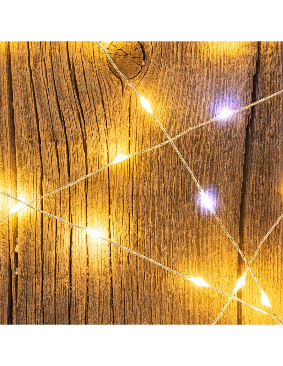 LUCI DI NATALE: vendita online Luci di Natale Catena 400 MicroLED FlashLED con Bobina, La Magia di Natale Argentea in offerta