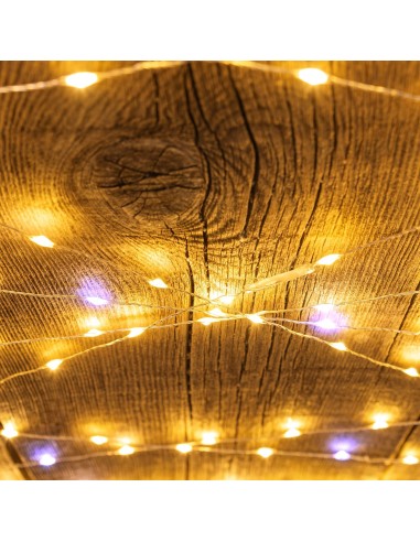 LUCI DI NATALE: vendita online Luci di Natale Catena 400 MicroLED FlashLED con Bobina, La Magia di Natale Argentea in offerta