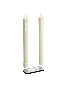 LUCI DI NATALE: vendita online Set 2 Candele di Natale Moving Flame Avorio, La Magia di Natale Luminosa in offerta 2