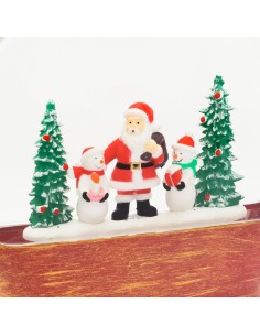 LUCI DI NATALE: vendita online Decorazione di Natale in Vetro Arc Panorama con Paesaggio Babbo Natale - La Magia di Natale in... 2