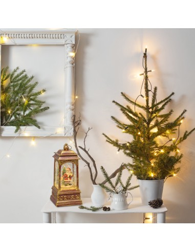 Lanterna GLITTER LED H20,5cm Rosso Antico | Shop in Casa