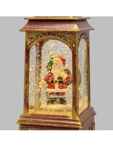 Lanterna GLITTER LED H20,5cm Rosso Antico | Shop in Casa