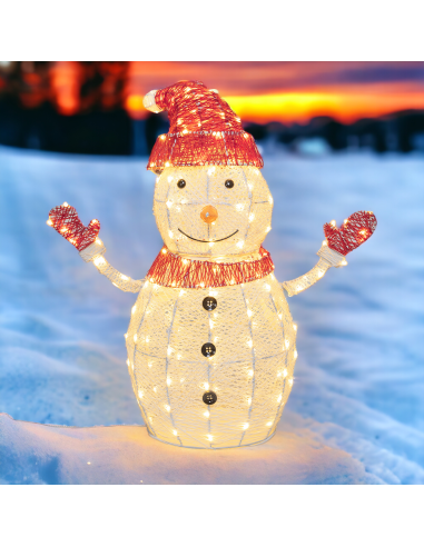 Pupazzo di Neve 3D H75cm Dual LED WW+W | Shop in Casa