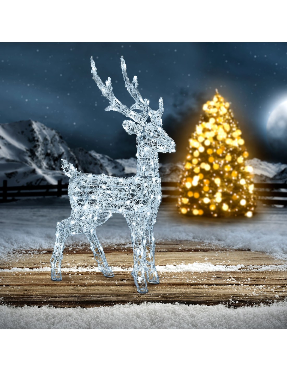 Renna 3D H85cm 120 LED Soft | Shop in Casa