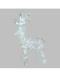LUCI DI NATALE: vendita online Renna di Natale Thin 3D H60cm: La Magia di Natale con 120 LED in offerta 2