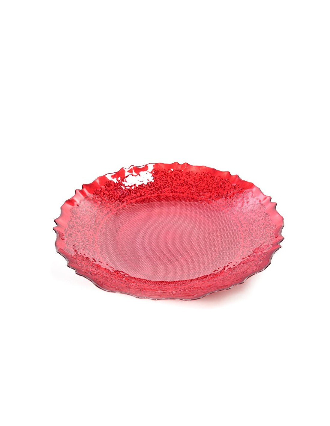 CENTROTAVOLA 66926 VETRO CAMPIGLIO ROSSO 40CM