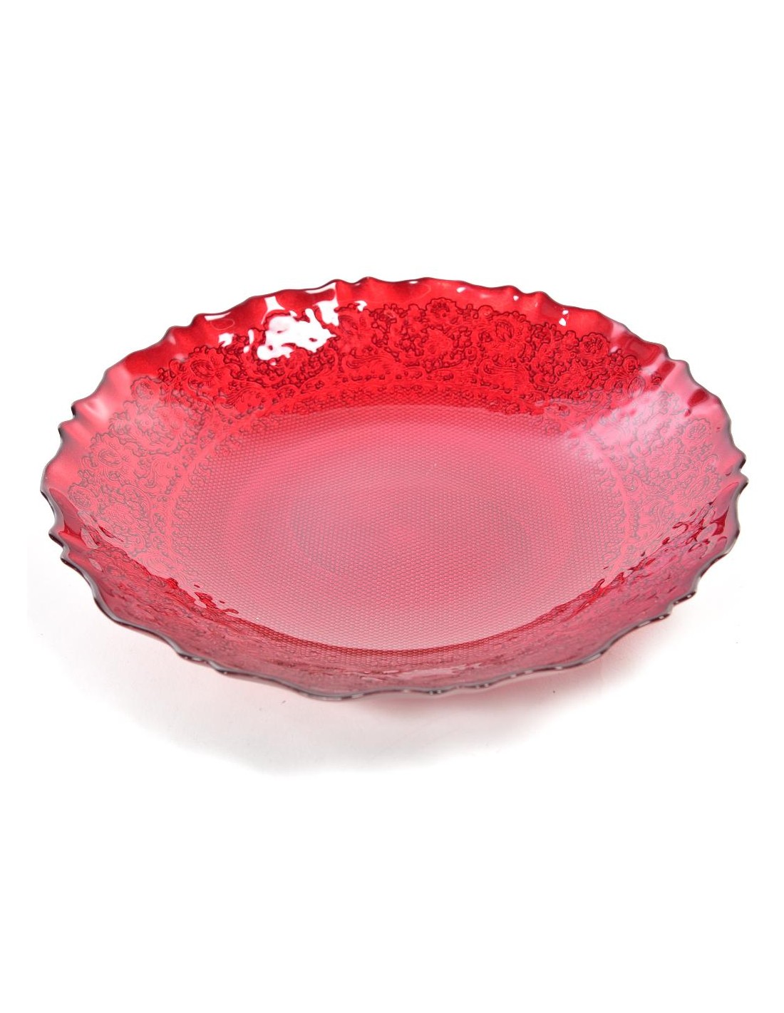CENTROTAVOLA 66933 VETRO CAMPIGLIO ROSSO 30CM