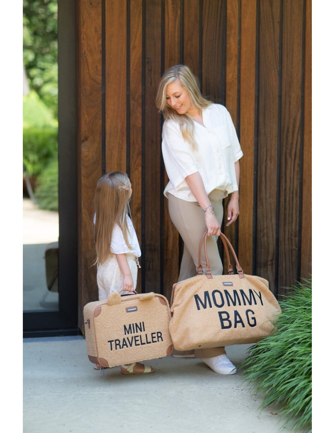 PRIMA INFANZIA: vendita online Borsa Mommy Bag CHILDHOME in Teddy Brown in offerta
