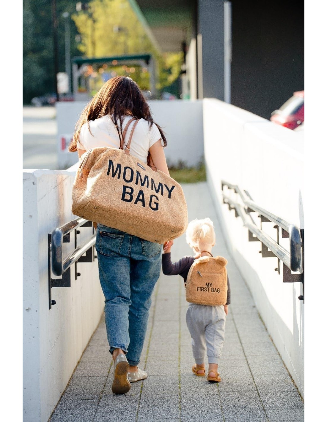 PRIMA INFANZIA: vendita online Borsa Mommy Bag CHILDHOME in Teddy Brown in offerta