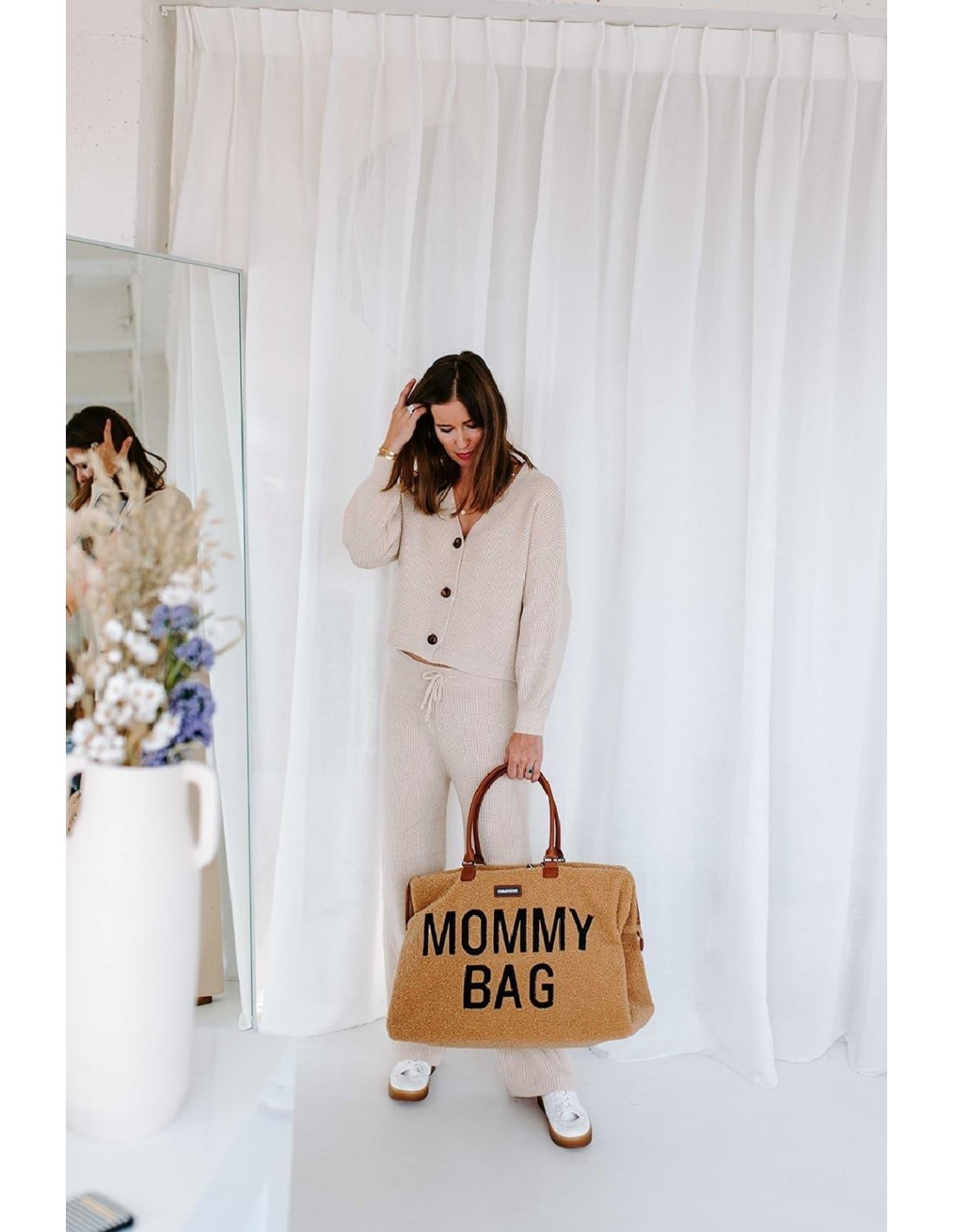 PRIMA INFANZIA: vendita online Borsa Mommy Bag CHILDHOME in Teddy Brown in offerta