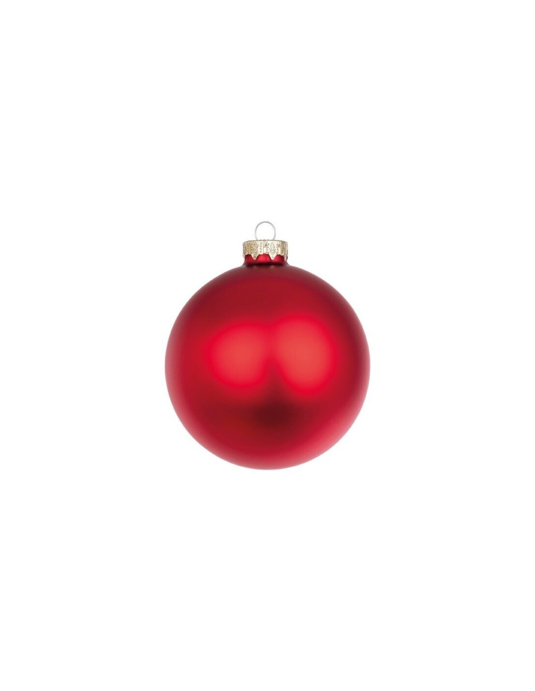 SFERE E PENDAGLI: vendita online Sfera di Natale in Vetro 10 cm Rosso Opaco, Porta la Magia di Natale a Casa Tua con Eleganza...