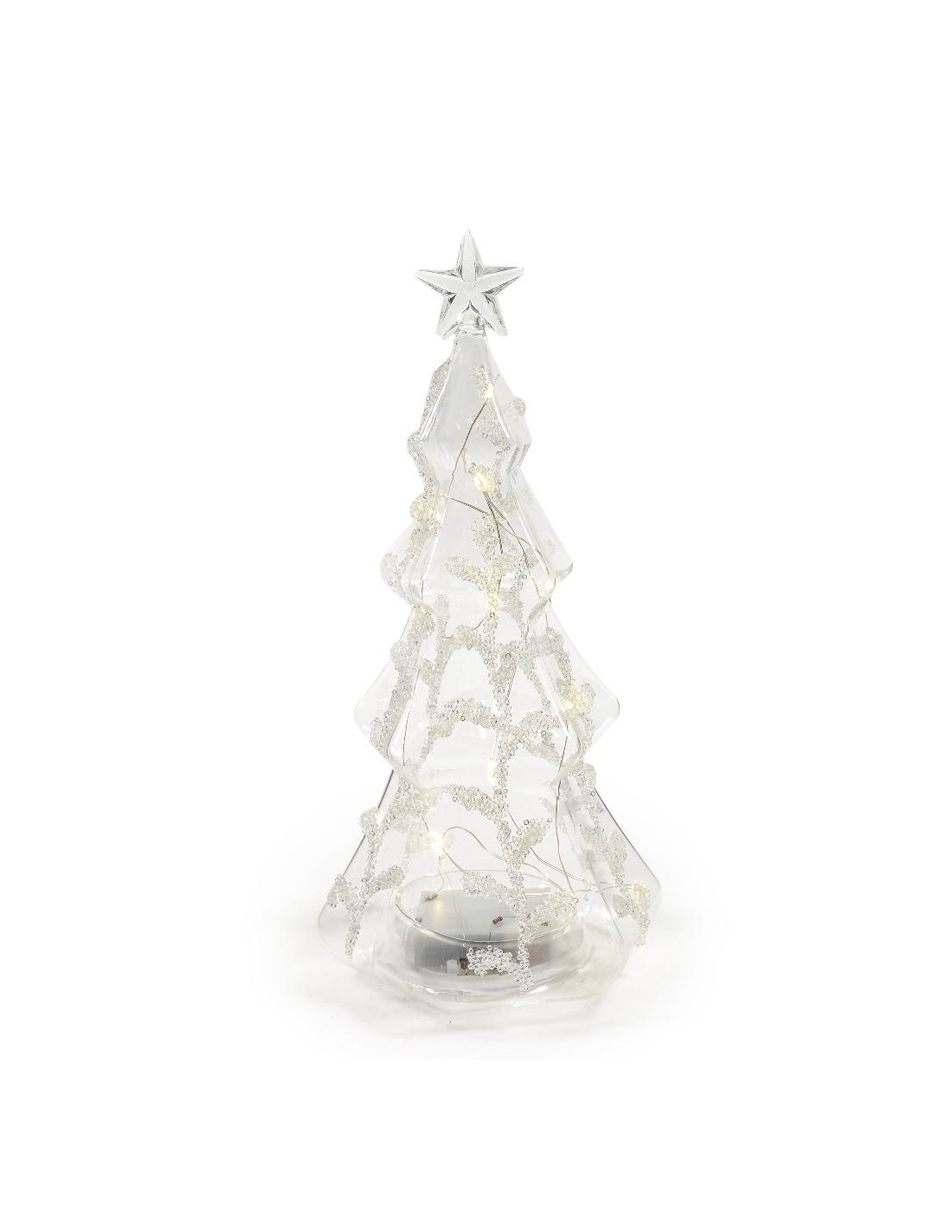 OGGETTISTICA NATALE: vendita online Albero in Vetro con Luci di Natale - La Magia di Natale a casa tua in offerta