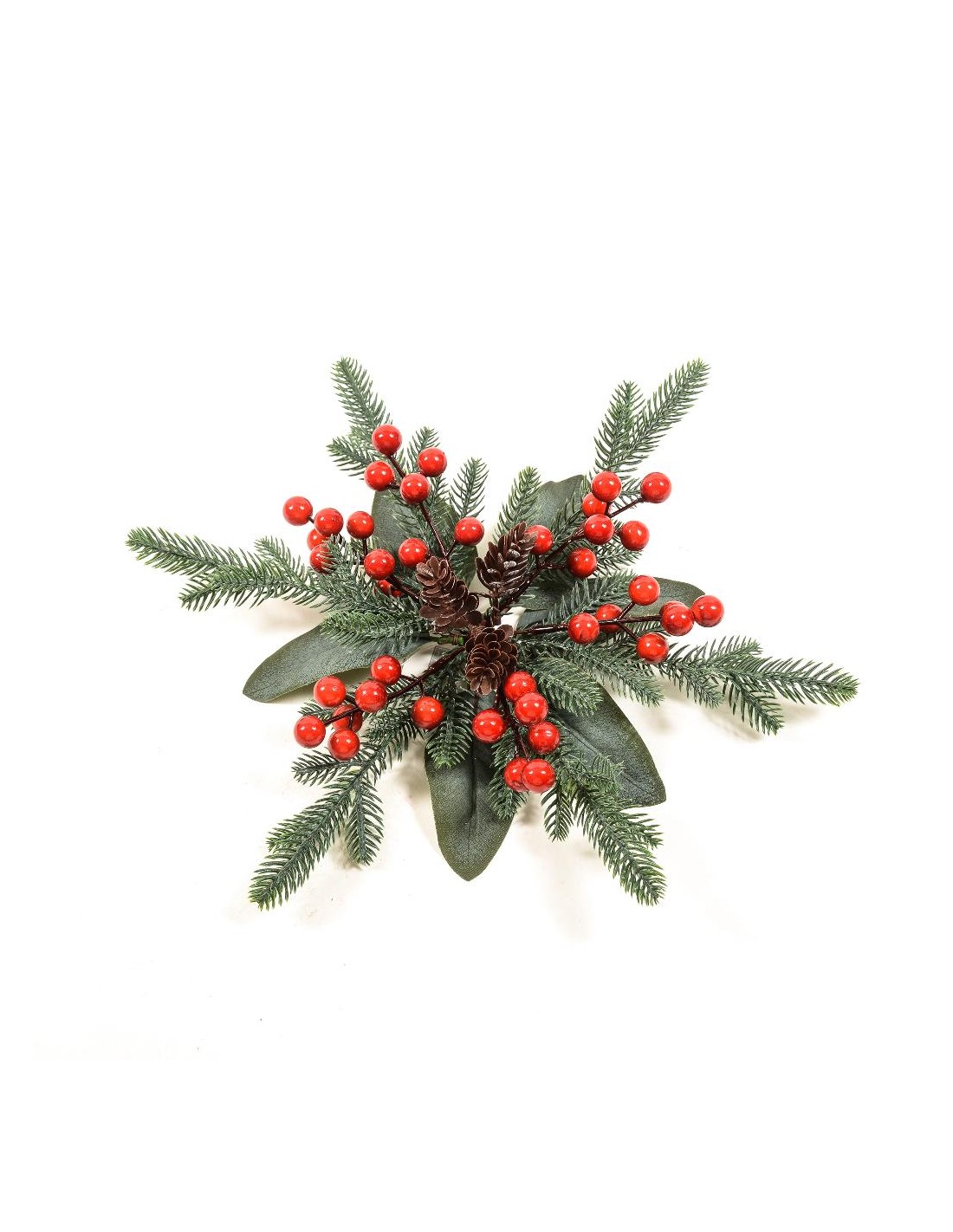 SFERE E PENDAGLI: vendita online Pendente Fiocco di Neve con Bacche di Natale - La Magia di Natale a casa tua in offerta