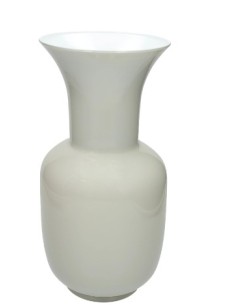 51918 VASO ARGO BICOLOR GRIGIO/BIANCO VETRO 37H su Shop in Casa